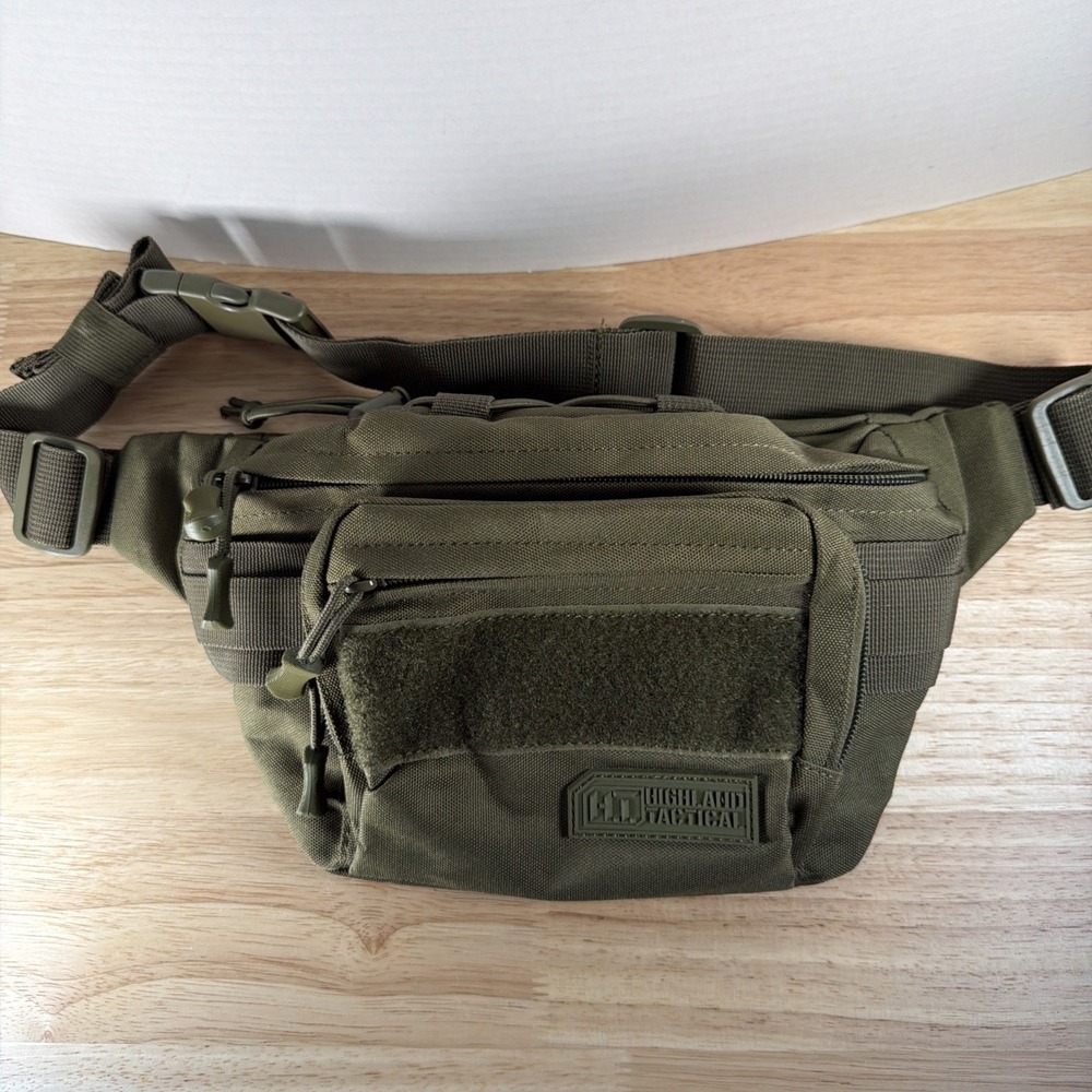 Highland Tactical Utility Web Molle CCW EDC Crossbody Waist Fanny Pack